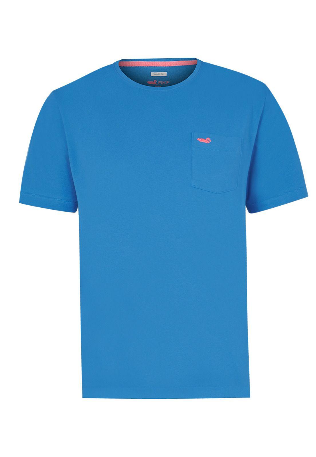 Polera Algodón Orgánico Azul Mar Basic Hombre -0