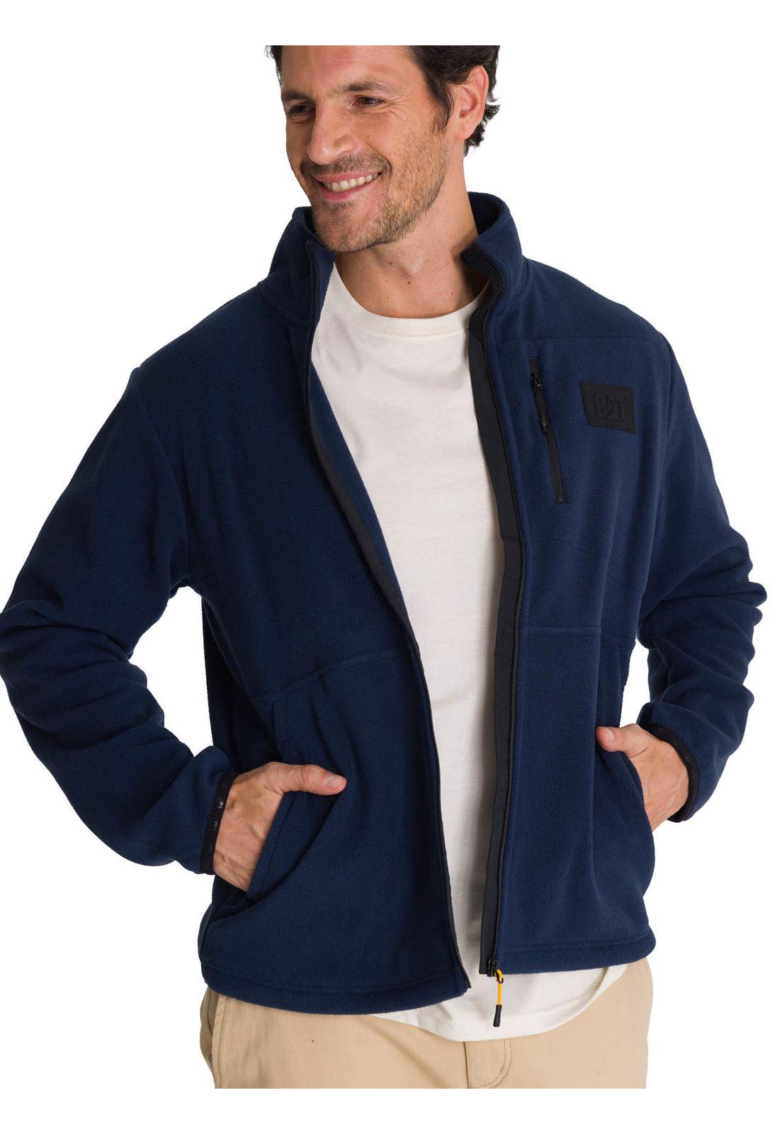 Polar Microfleece Full Zip Hombre Azul Petroleo-4