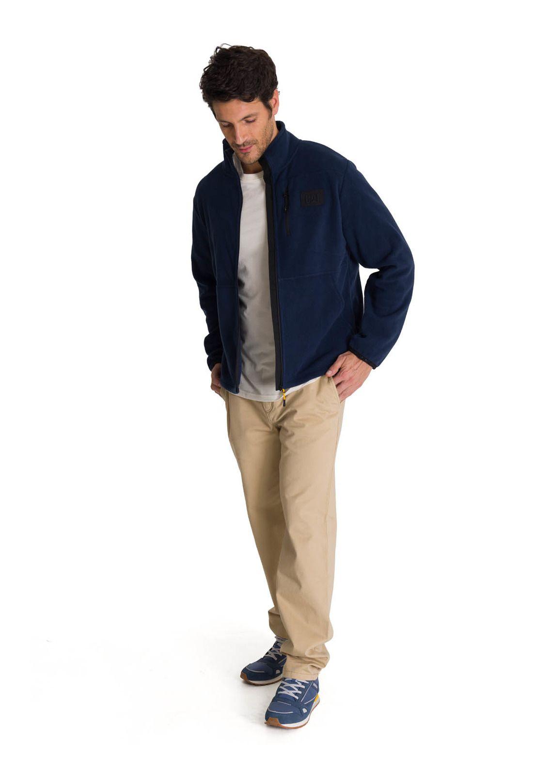 Polar Microfleece Full Zip Hombre Azul Petroleo-6