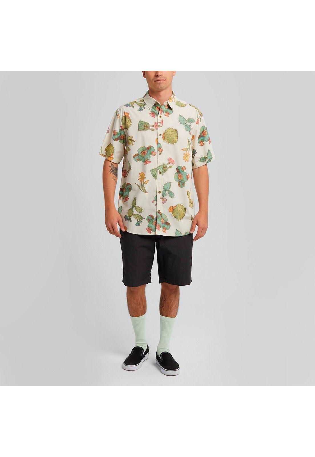 Camisa M/C Hombre M Shabooya Camp Ss Multicolor Burton-1