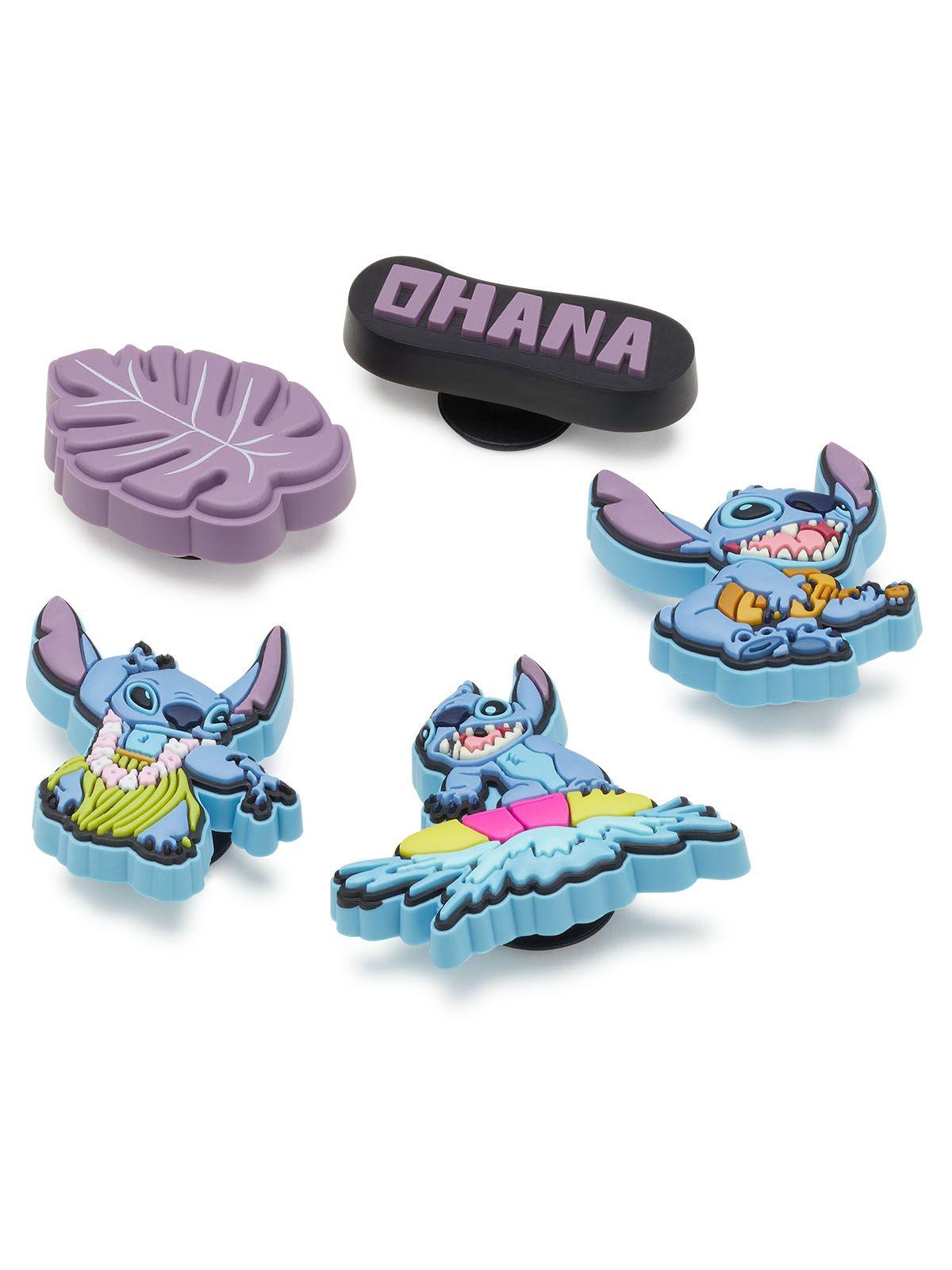 Pack 5 Jibbitz Crocs Tropical Stitch Azul-2