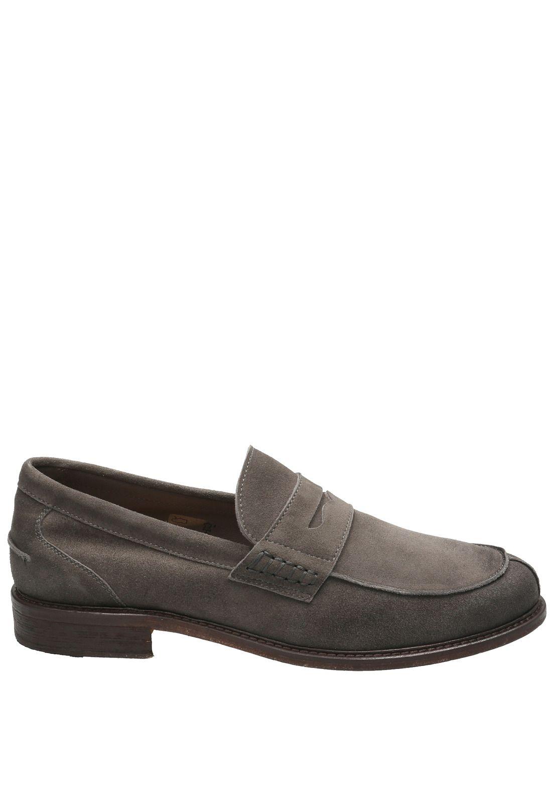 Zapato Cuero Hombre Oglio Gris Oscuro-0