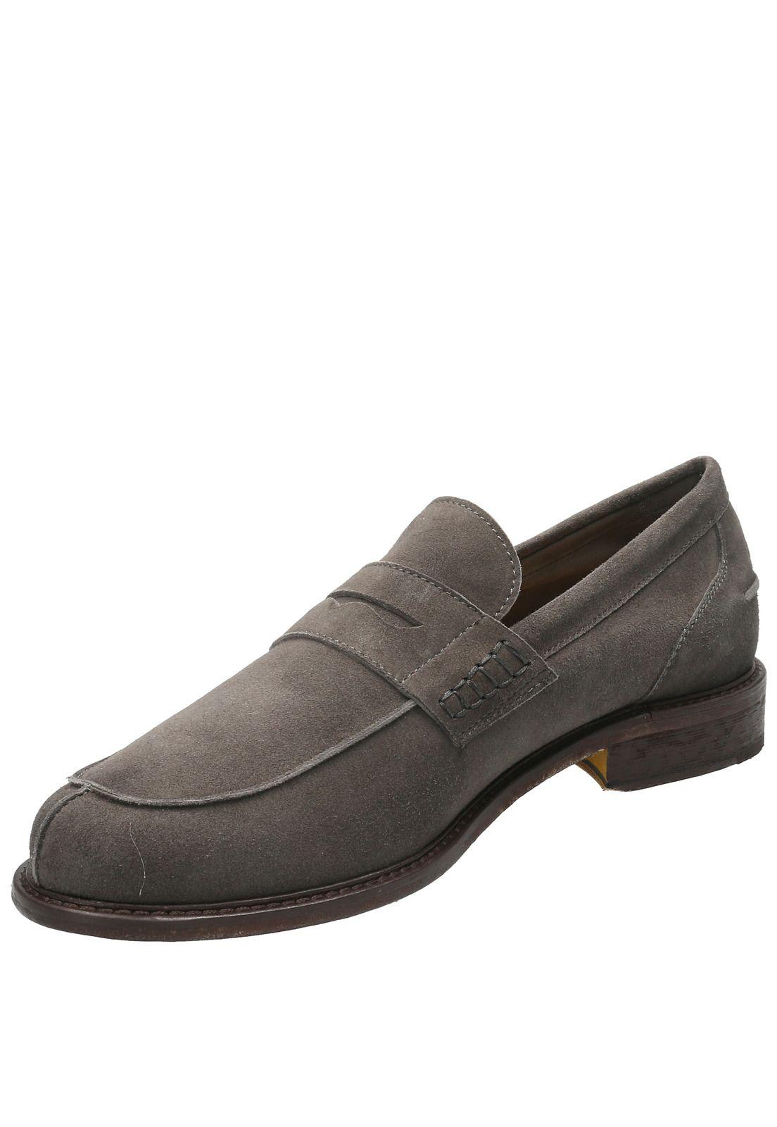 Zapato Cuero Hombre Oglio Gris Oscuro-4