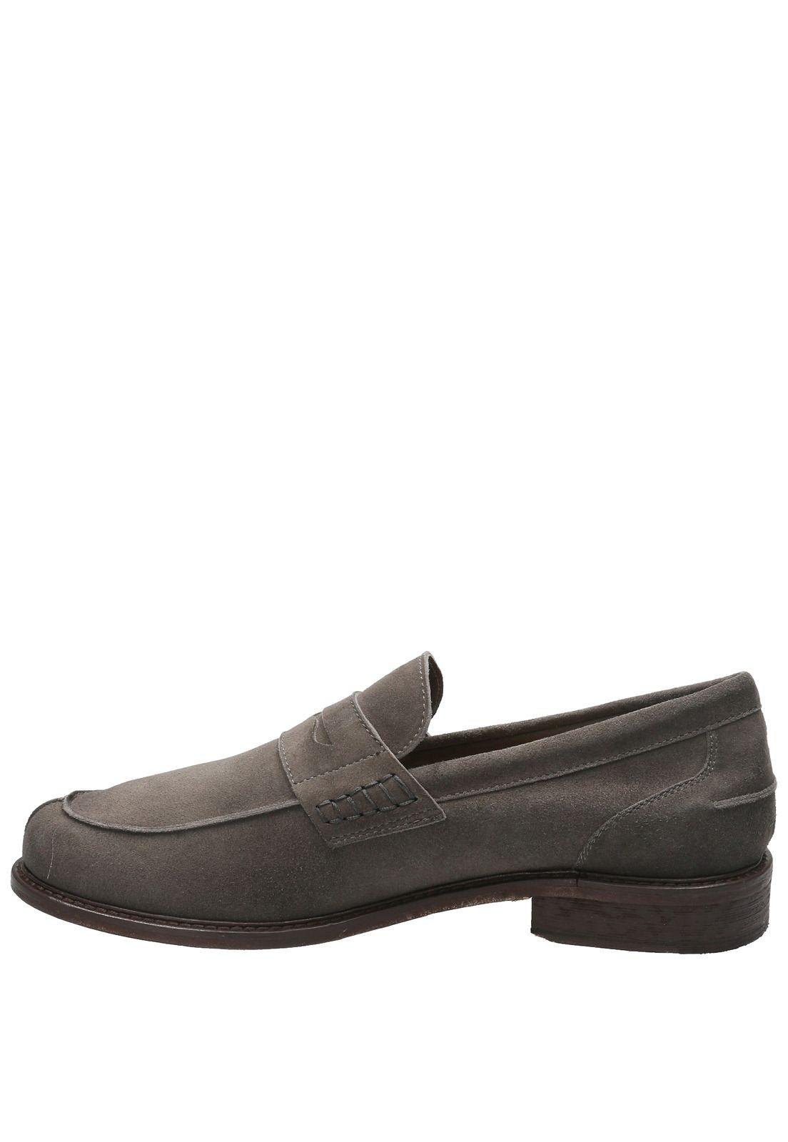 Zapato Cuero Hombre Oglio Gris Oscuro-5