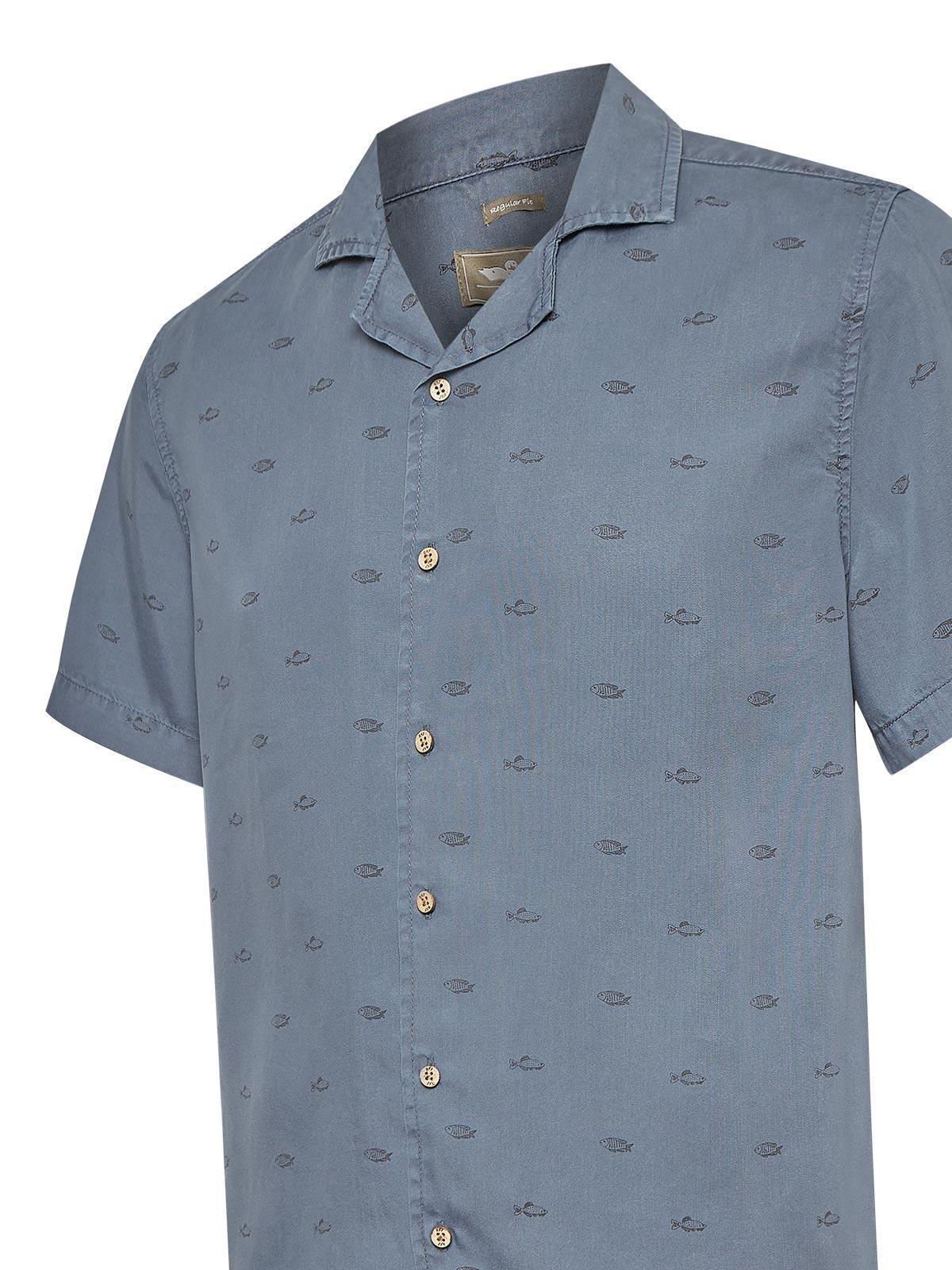 Camisa Tencel Hombre Tencelpri Azul-3