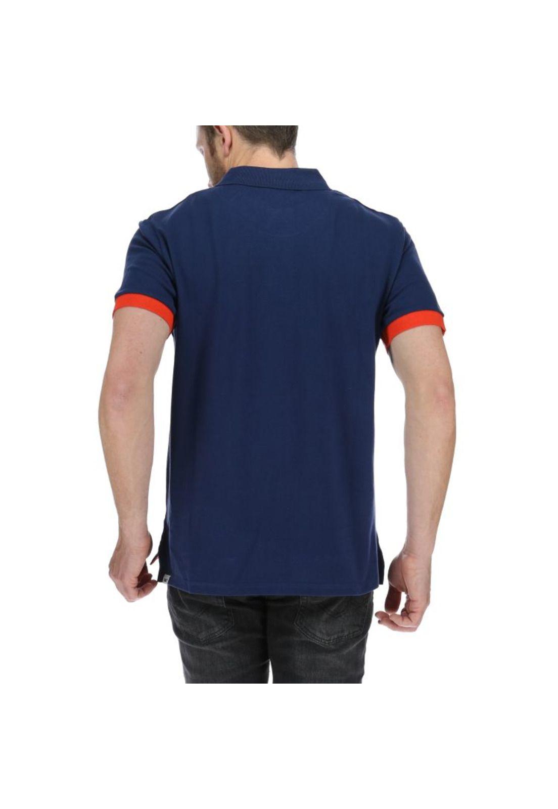 Polera Polo Hombre Code Polo Azul-2
