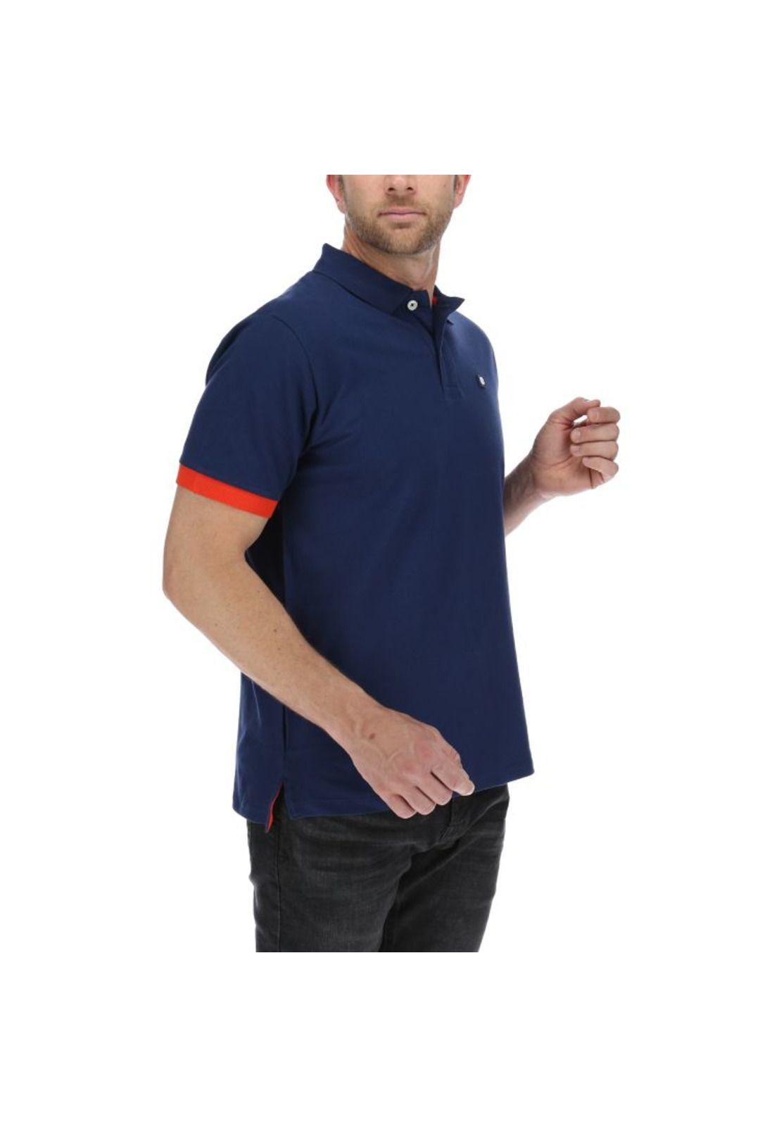 Polera Polo Hombre Code Polo Azul-3