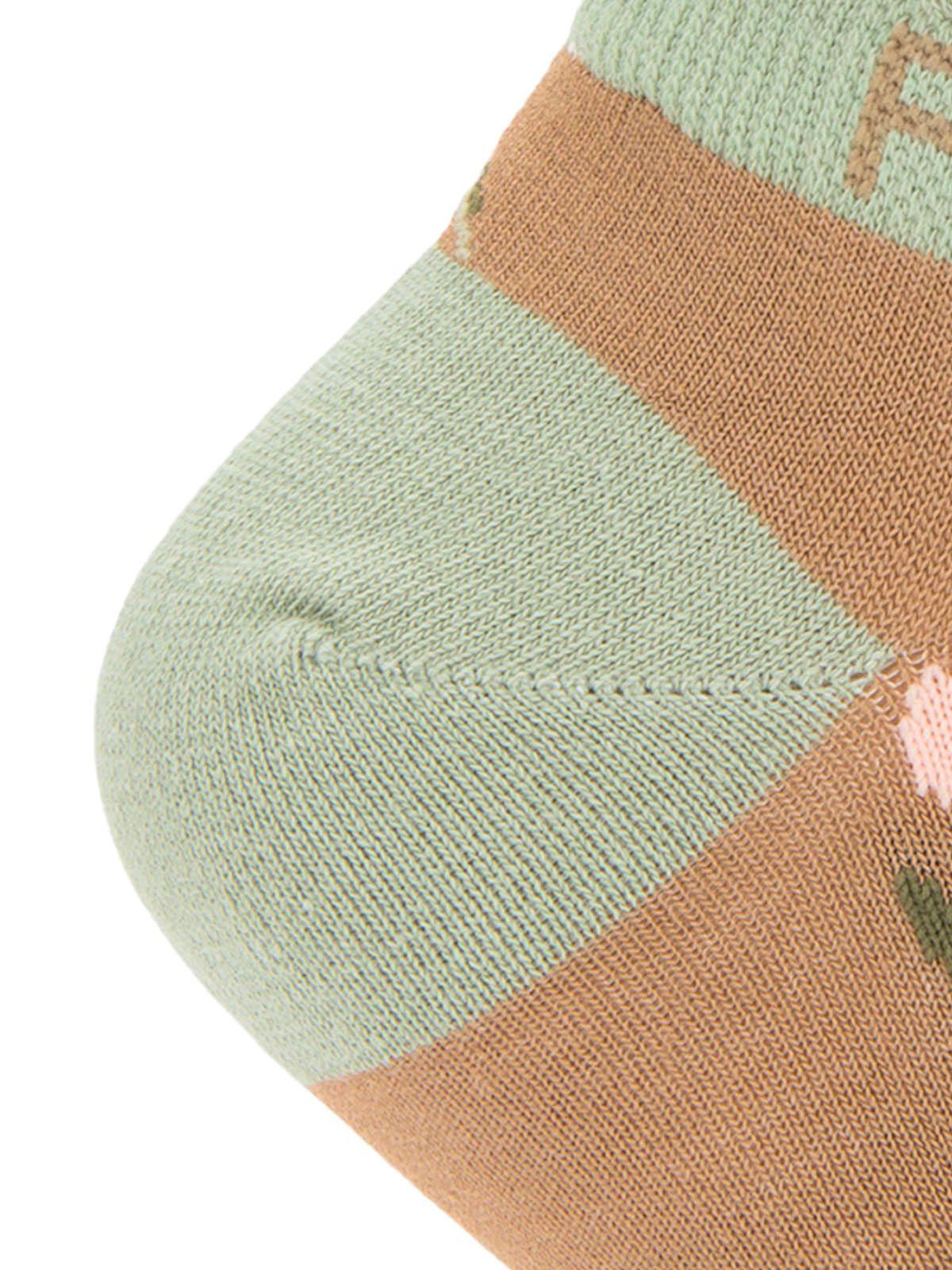 Calcetin Bambú Mujer Ped St Minif Café-2