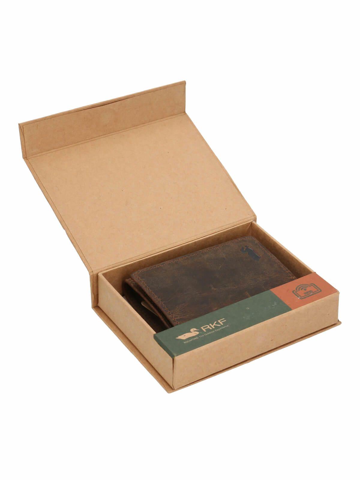 Billetera Cuero Hombre Oh Trifold Card Verde-3