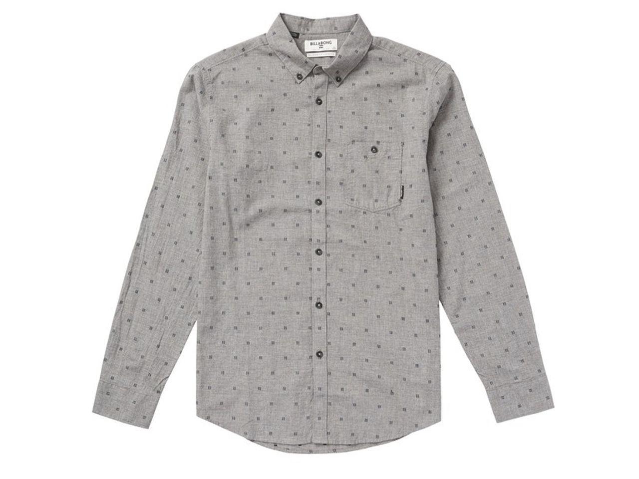 Camisa Manga Larga All Day Jacquard Ls Pewter Heather-0