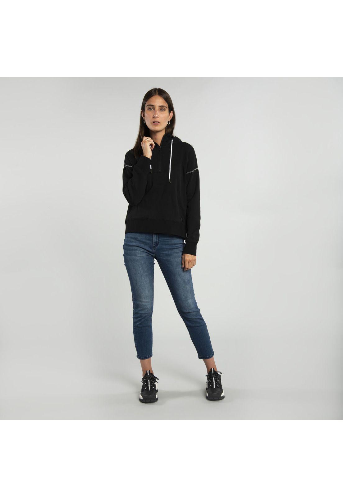 Polerón Mujer W Connect Hoodie Negro-5