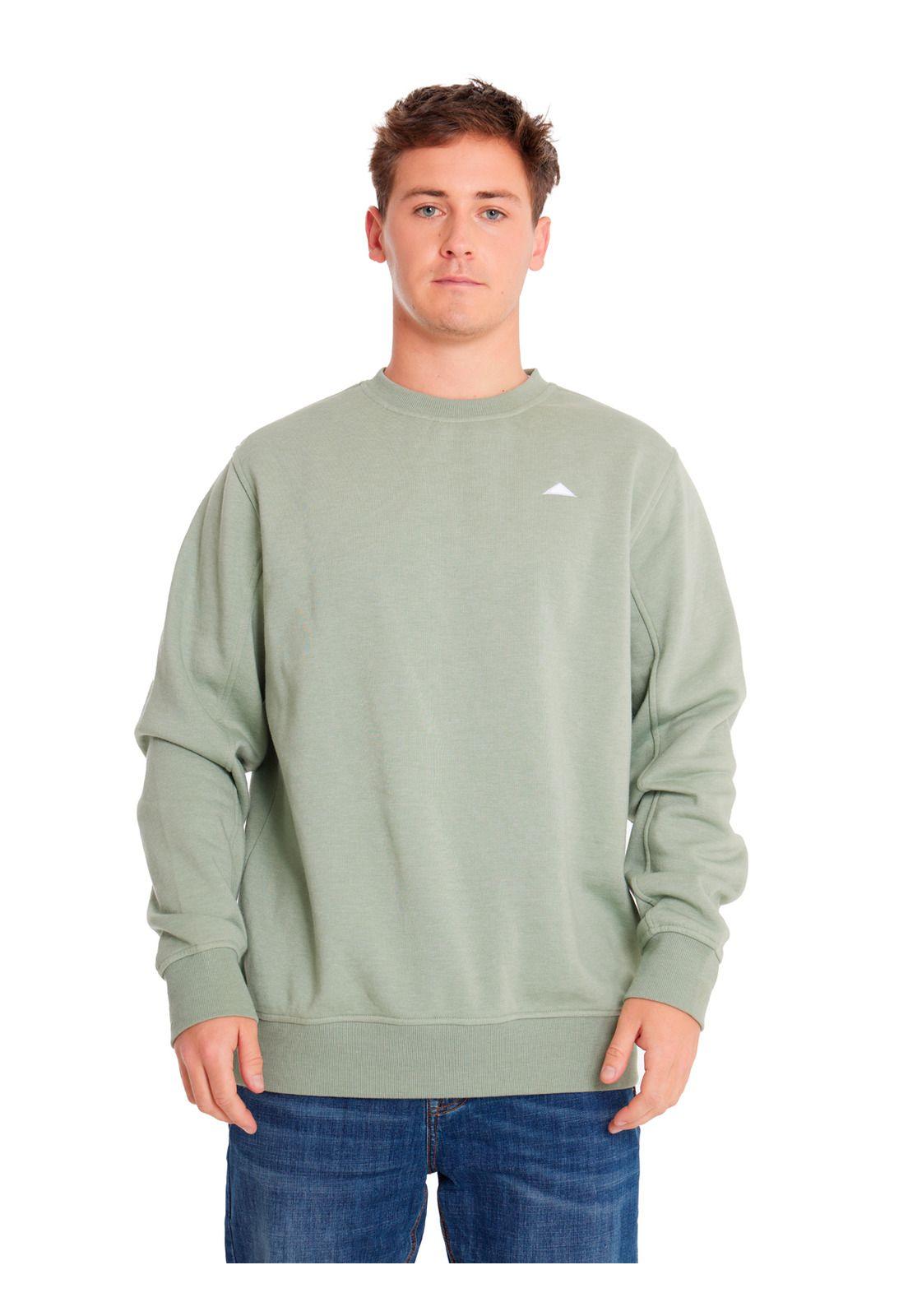 Polerón Unisex Heather Caterpillar Logo Crew Verde-0