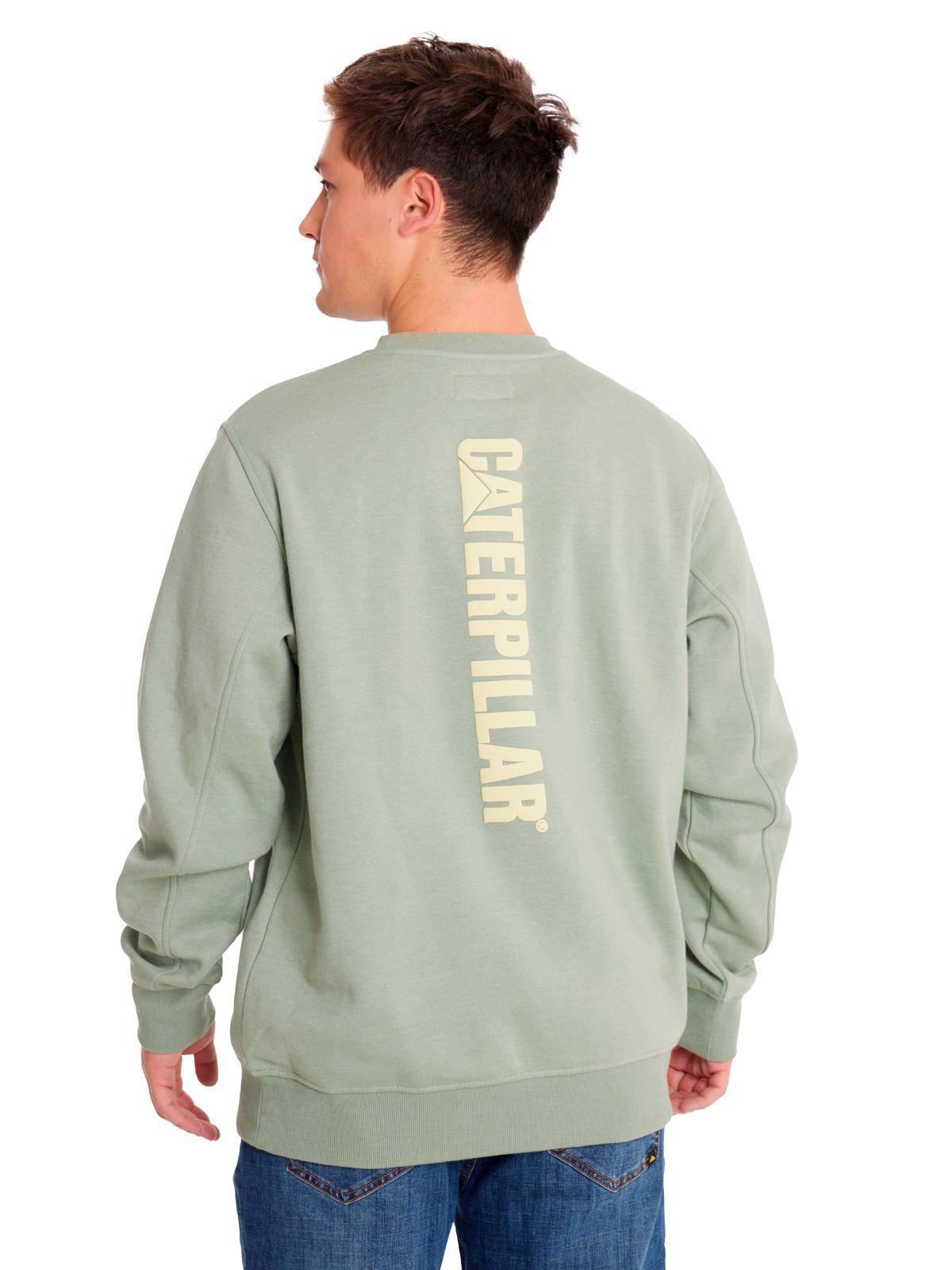 Polerón Unisex Heather Caterpillar Logo Crew Verde-3