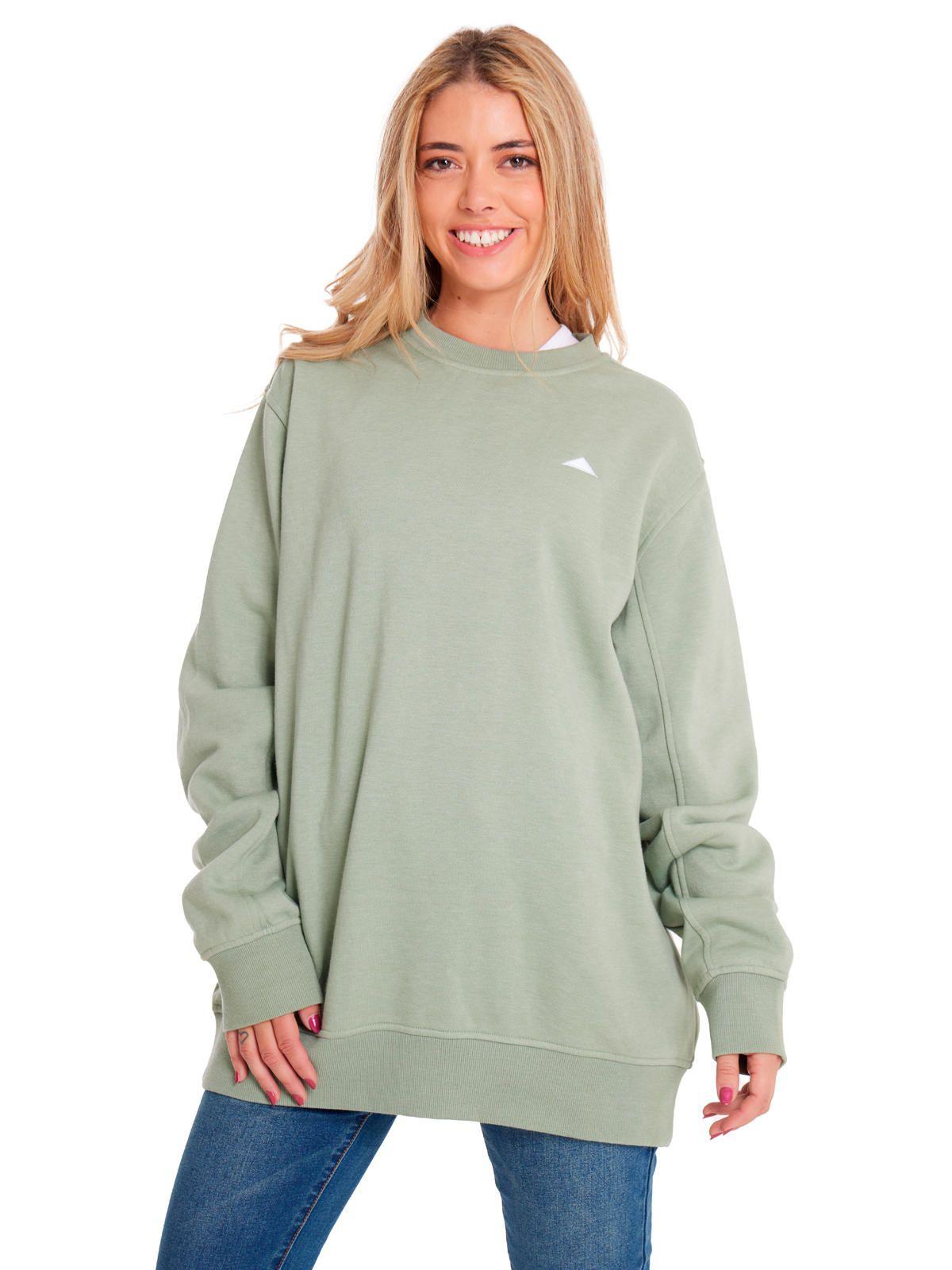 Polerón Unisex Heather Caterpillar Logo Crew Verde-5