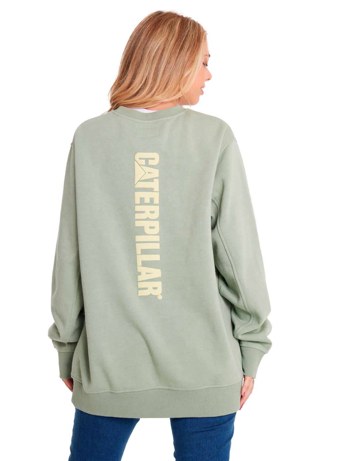 Polerón Unisex Heather Caterpillar Logo Crew Verde-6