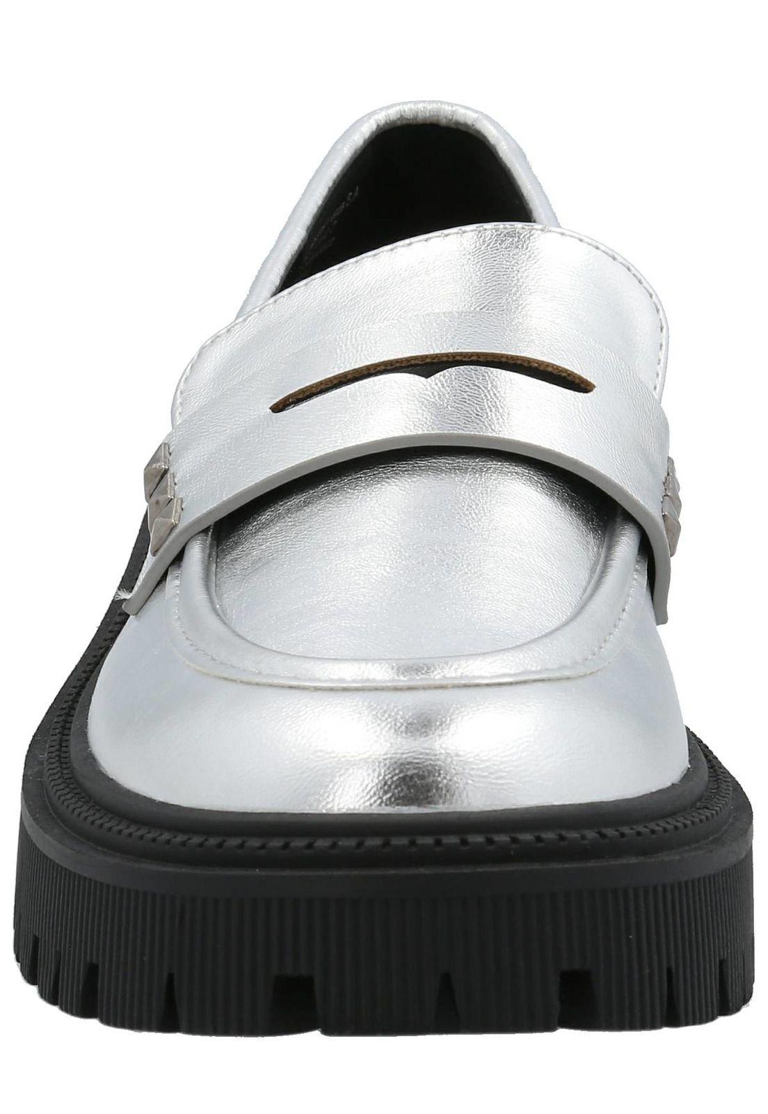 Mocasín West Mujer Plateado-3