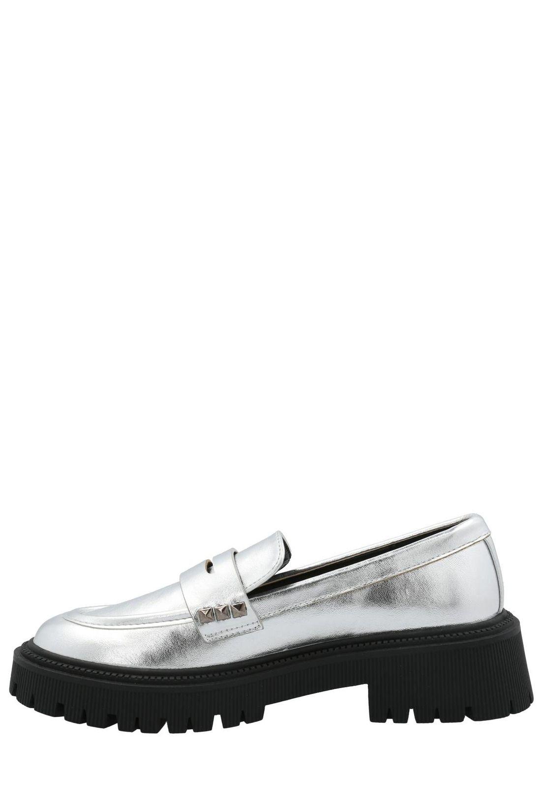 Mocasín West Mujer Plateado-5