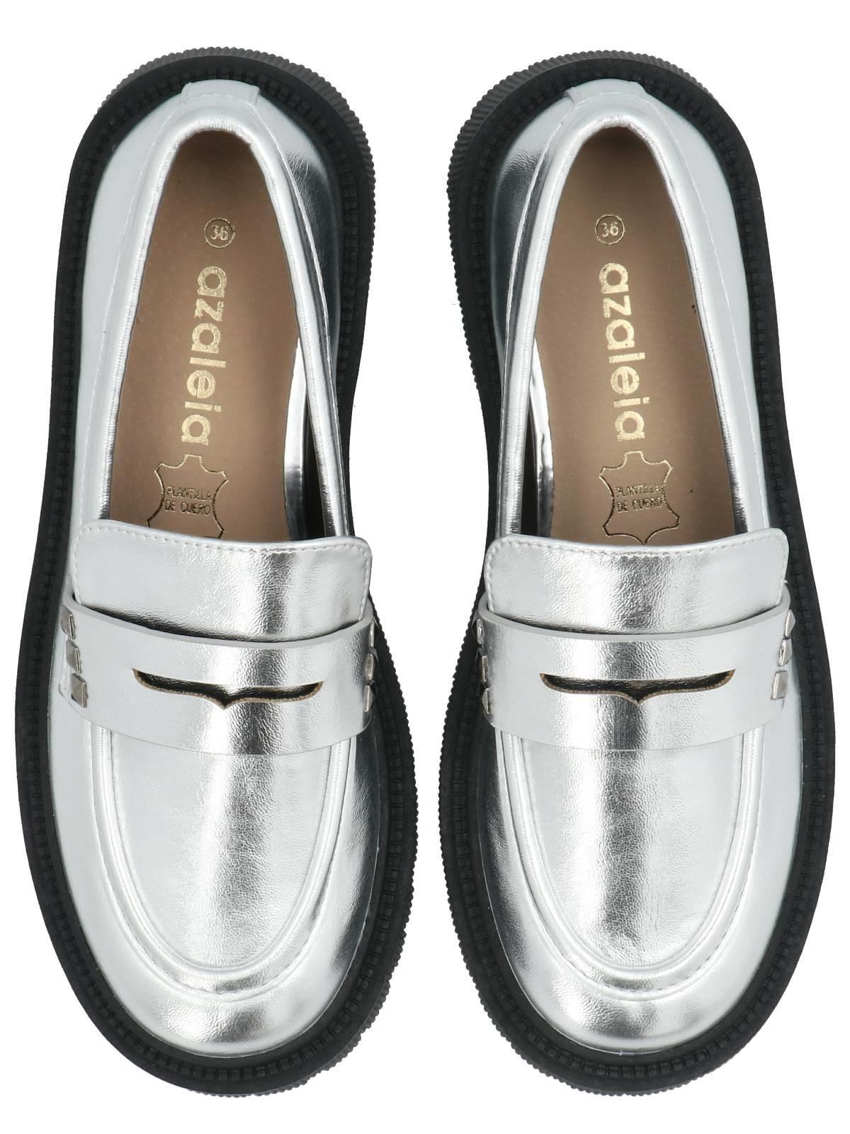 Mocasín West Mujer Plateado-8