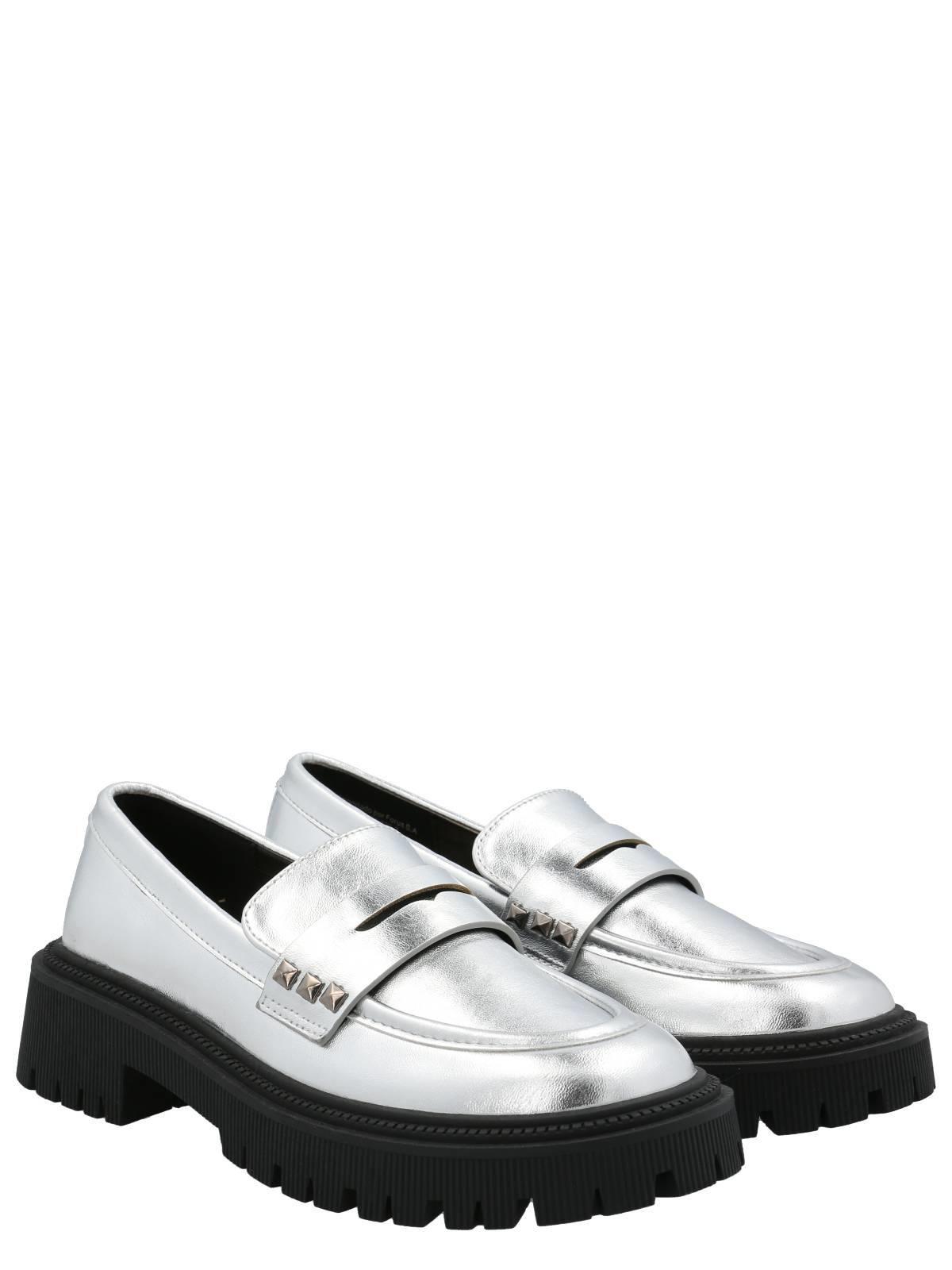 Mocasín West Mujer Plateado-9