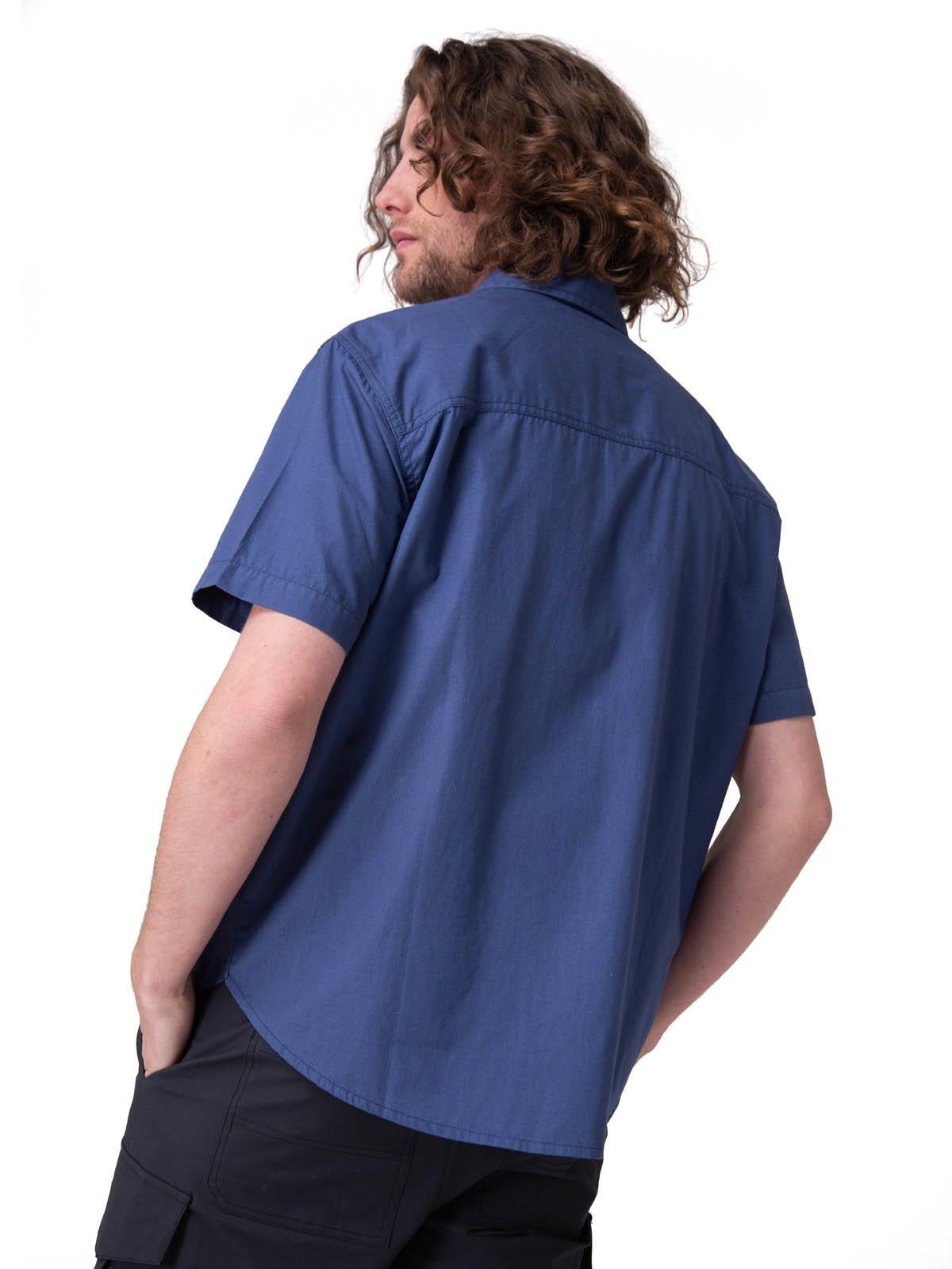 Camisa Manga Corta Poplin S/S Shirt Ii Hombre Azul-3