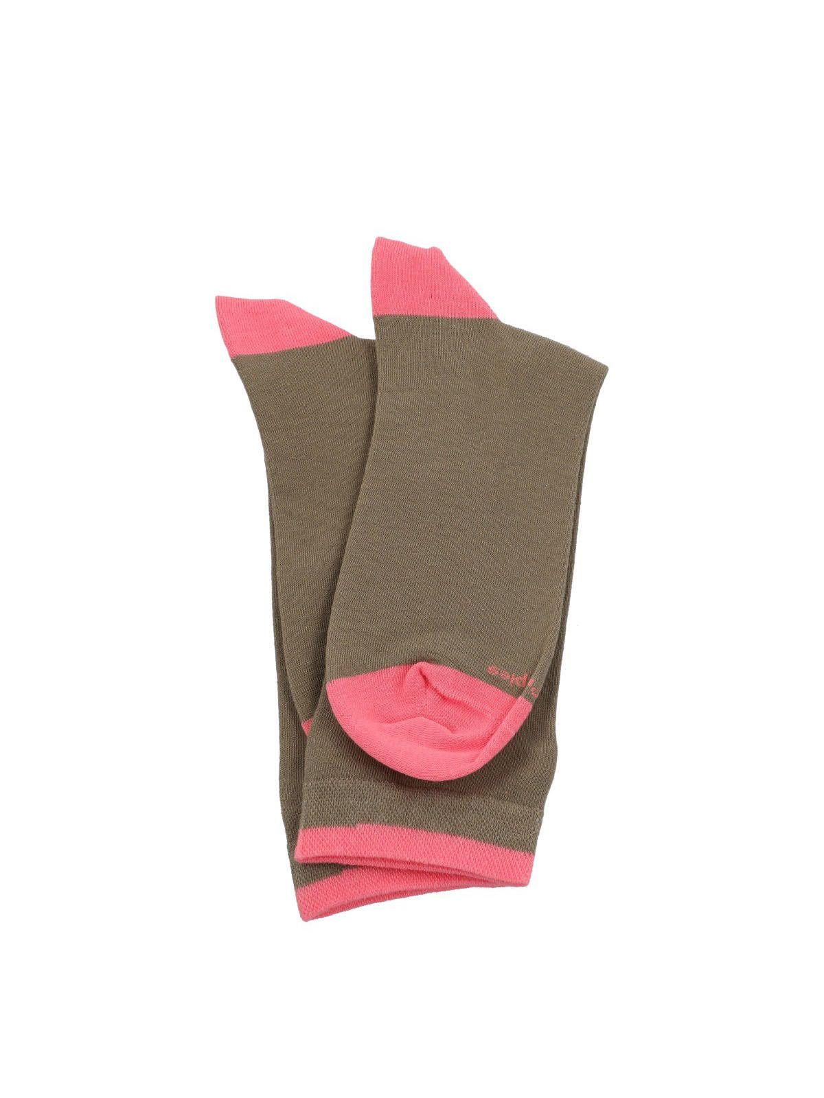 Calcetín Algodón Mujer C Cuff Classic Verde-2