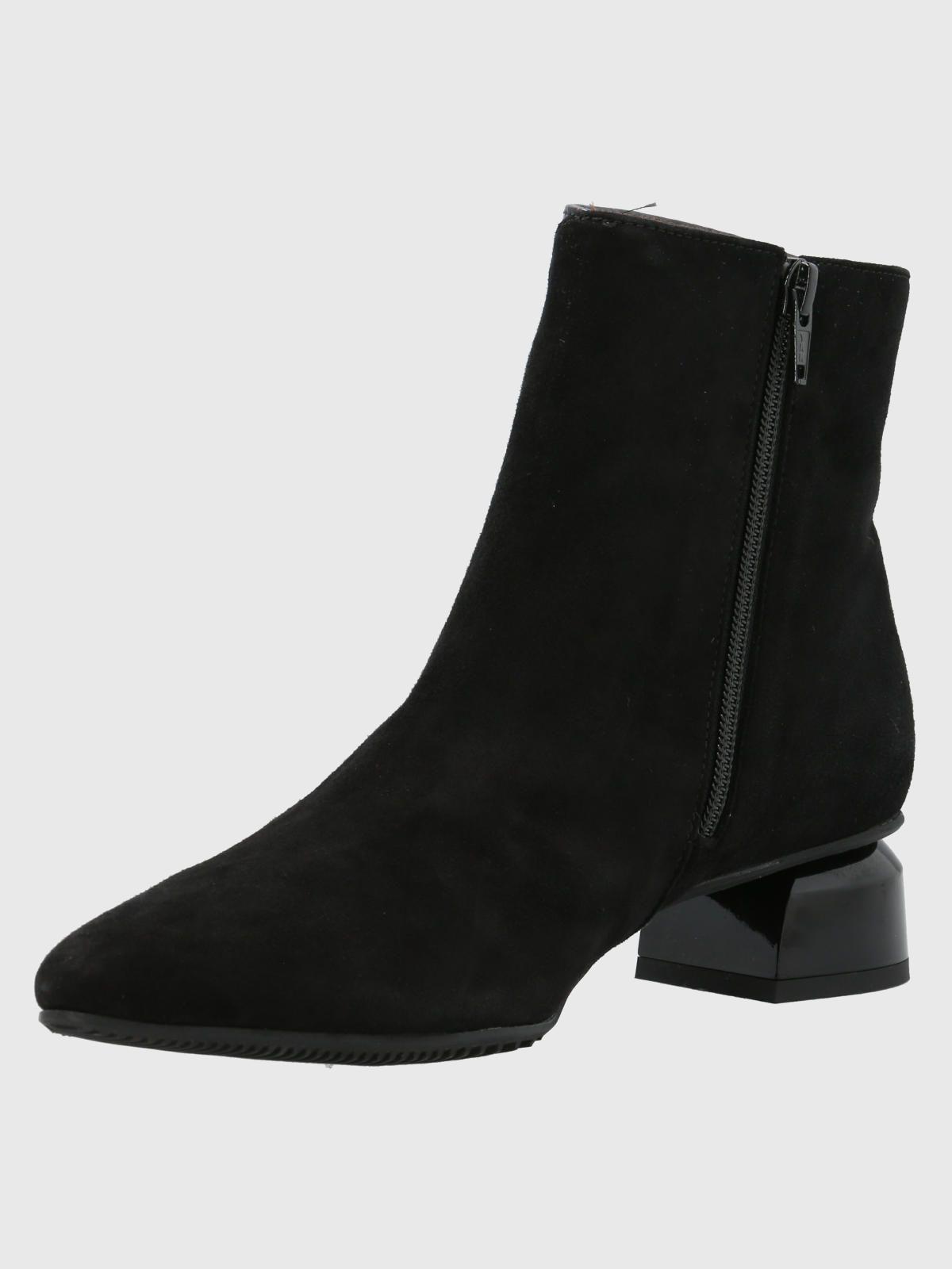 Botín Cuero Mujer Carmine Negro-5