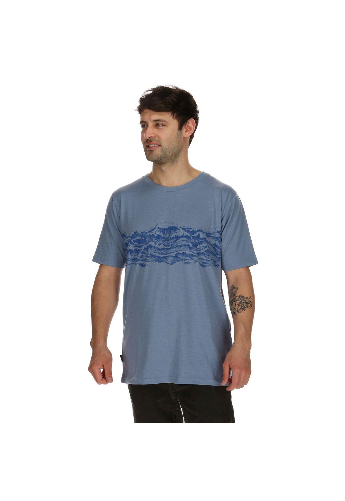 Polera M/C Hombre Los Andes Ss Azulino 7Veinte-0