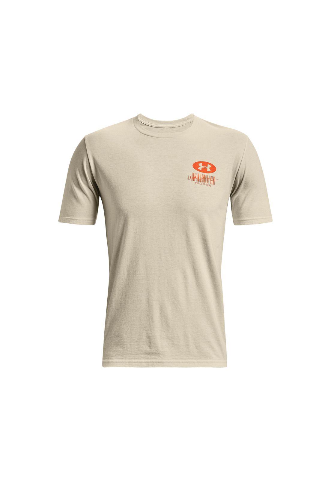 Polera Hombre Symbol Barcode Café-0