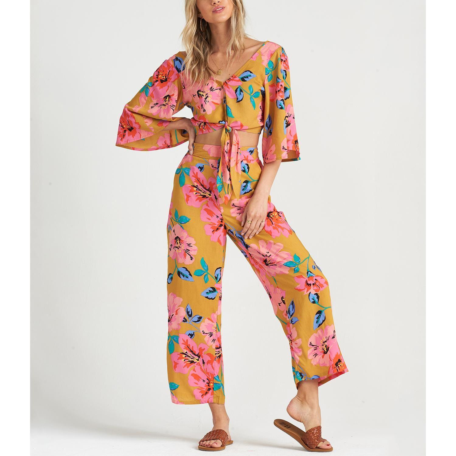 Pantalon  Cut Through Mostaza Mujer-0