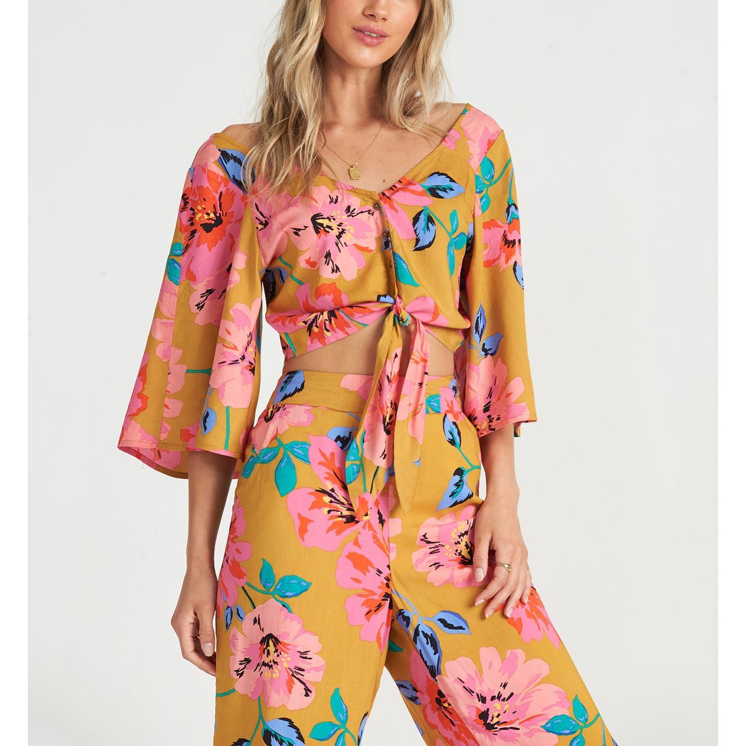 Pantalon  Cut Through Mostaza Mujer-1