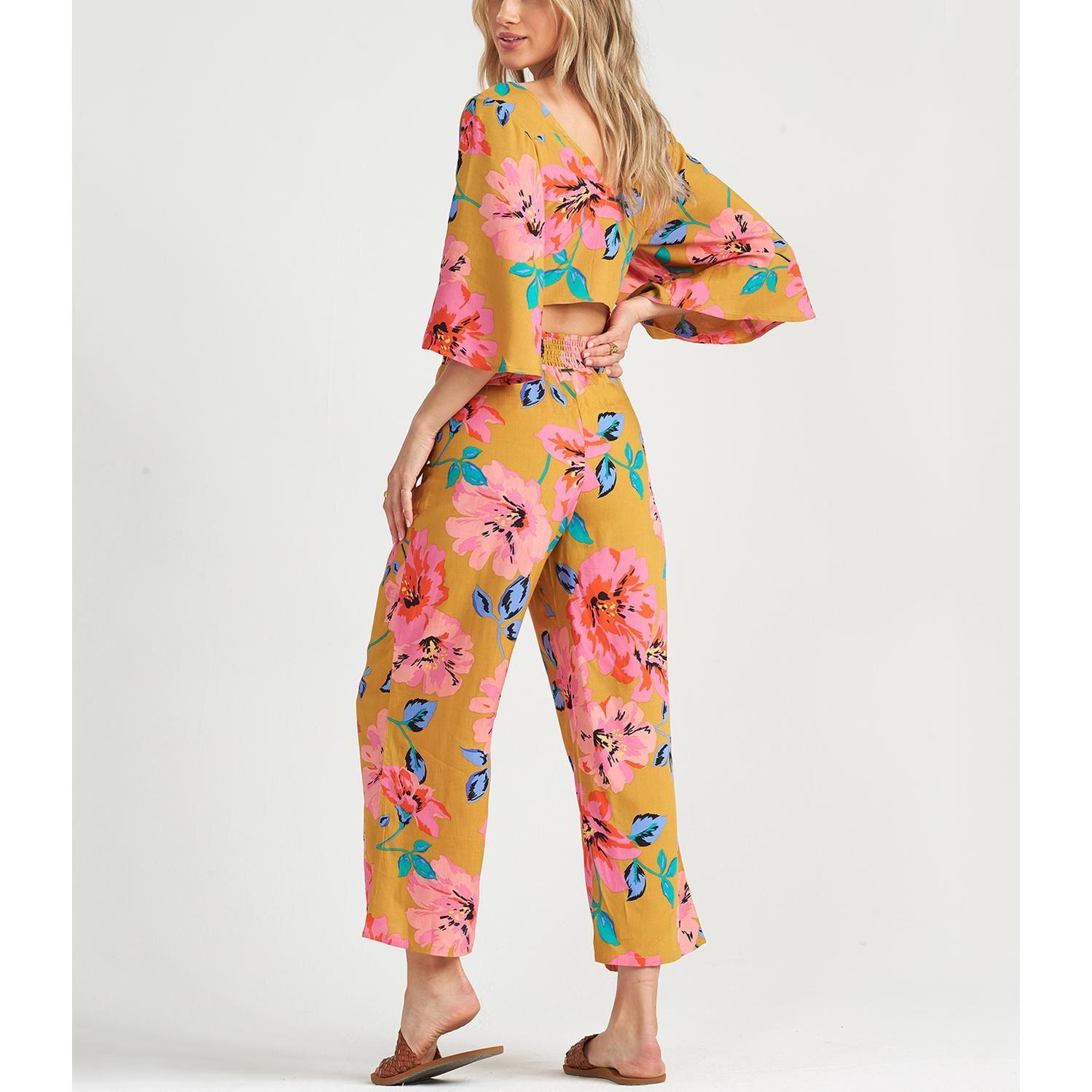 Pantalon  Cut Through Mostaza Mujer-2