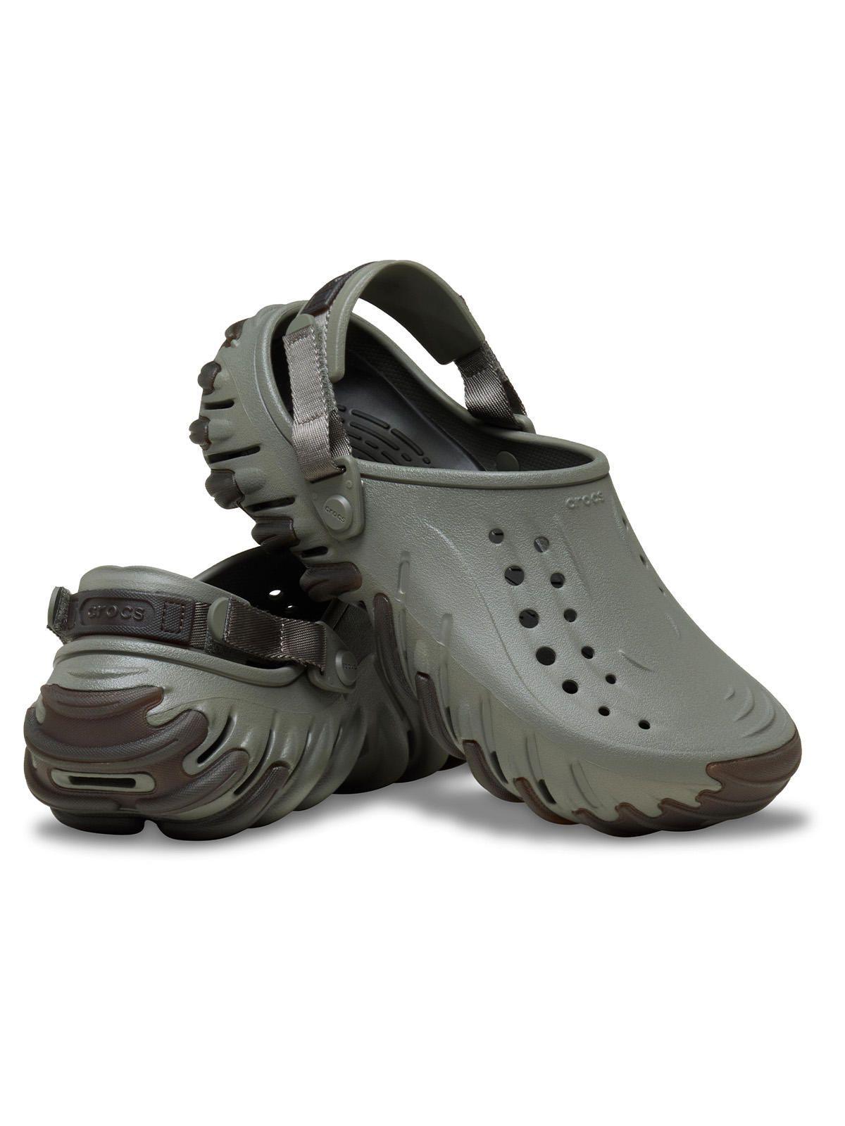 Zueco Unisex Echo Gum Ro Clog Gris Oscuro Crocs-1