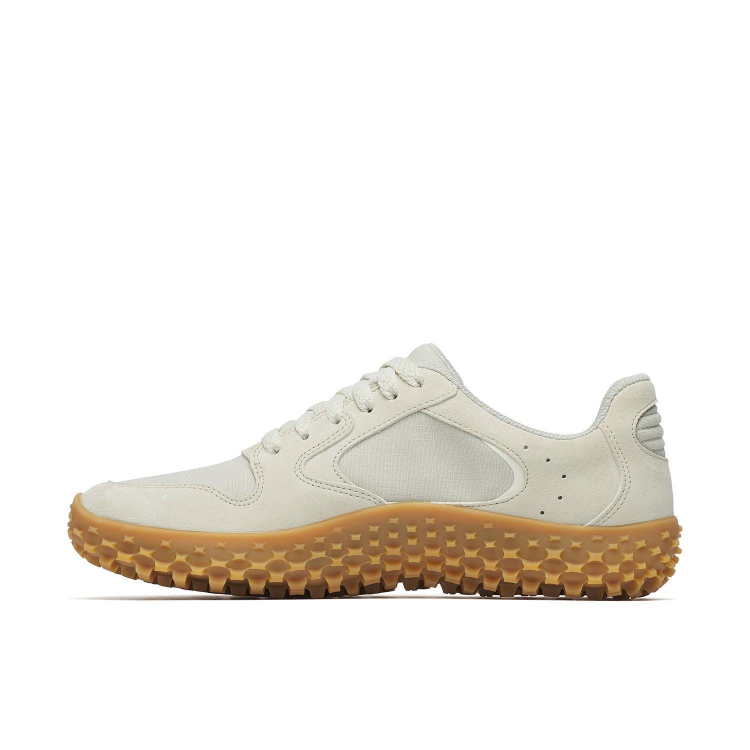 Zapatilla Cuero Mujer Wrapt Sneaker Crema-1
