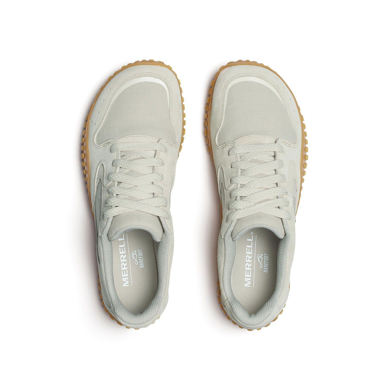 Zapatilla Cuero Mujer Wrapt Sneaker Crema-4