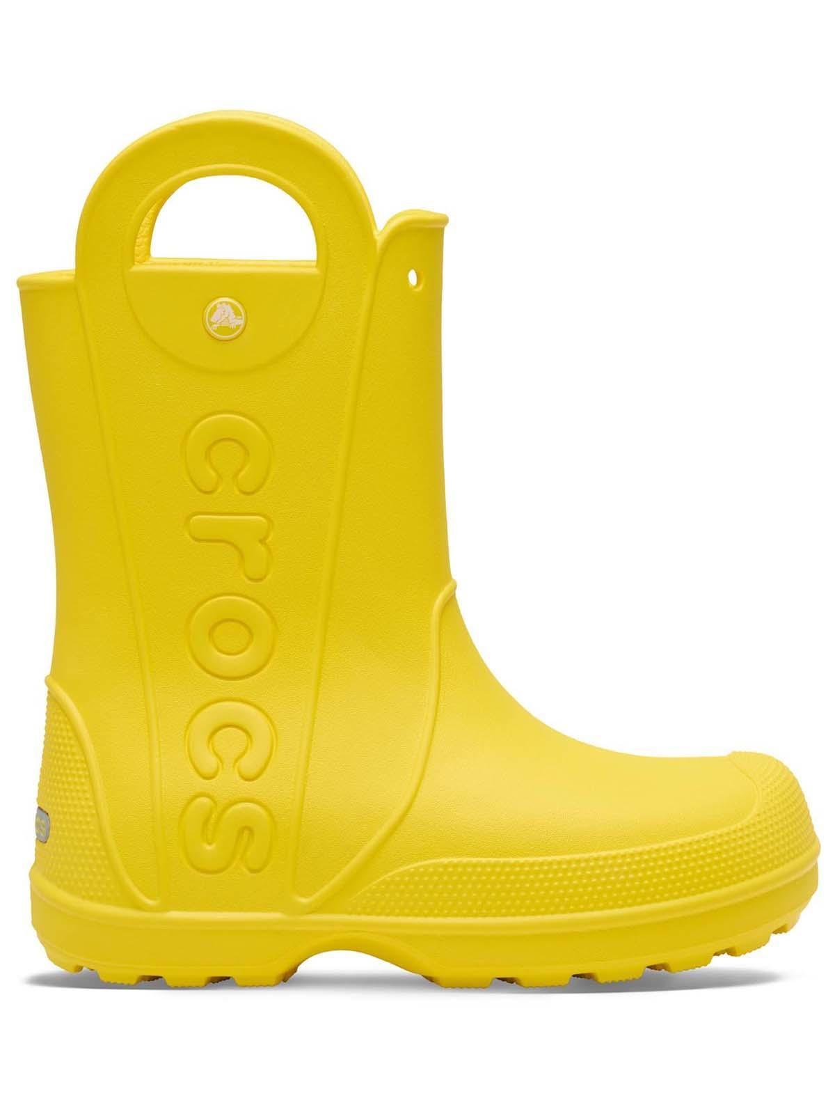 Bota de Agua Crocs Mujer Handle It Rain Boot Amarillo-0