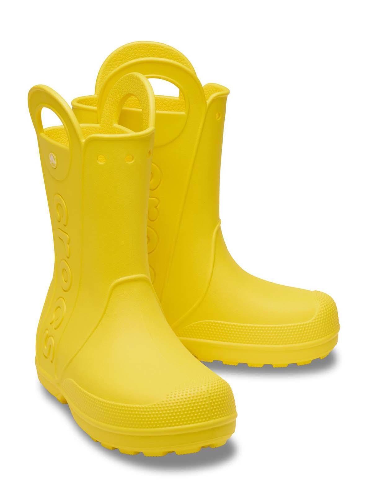 Bota de Agua Crocs Mujer Handle It Rain Boot Amarillo-4