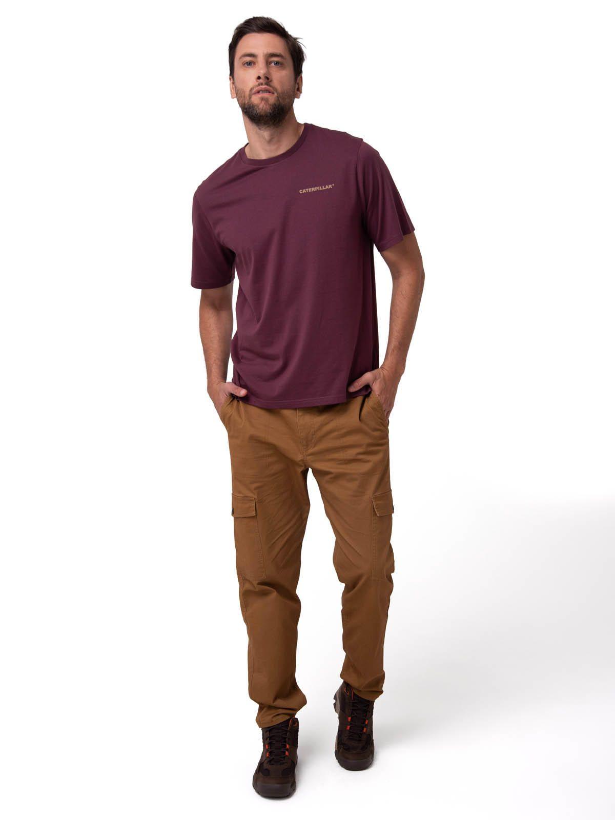 Polera Manga Corta Hombre Heritage Burdeo-4