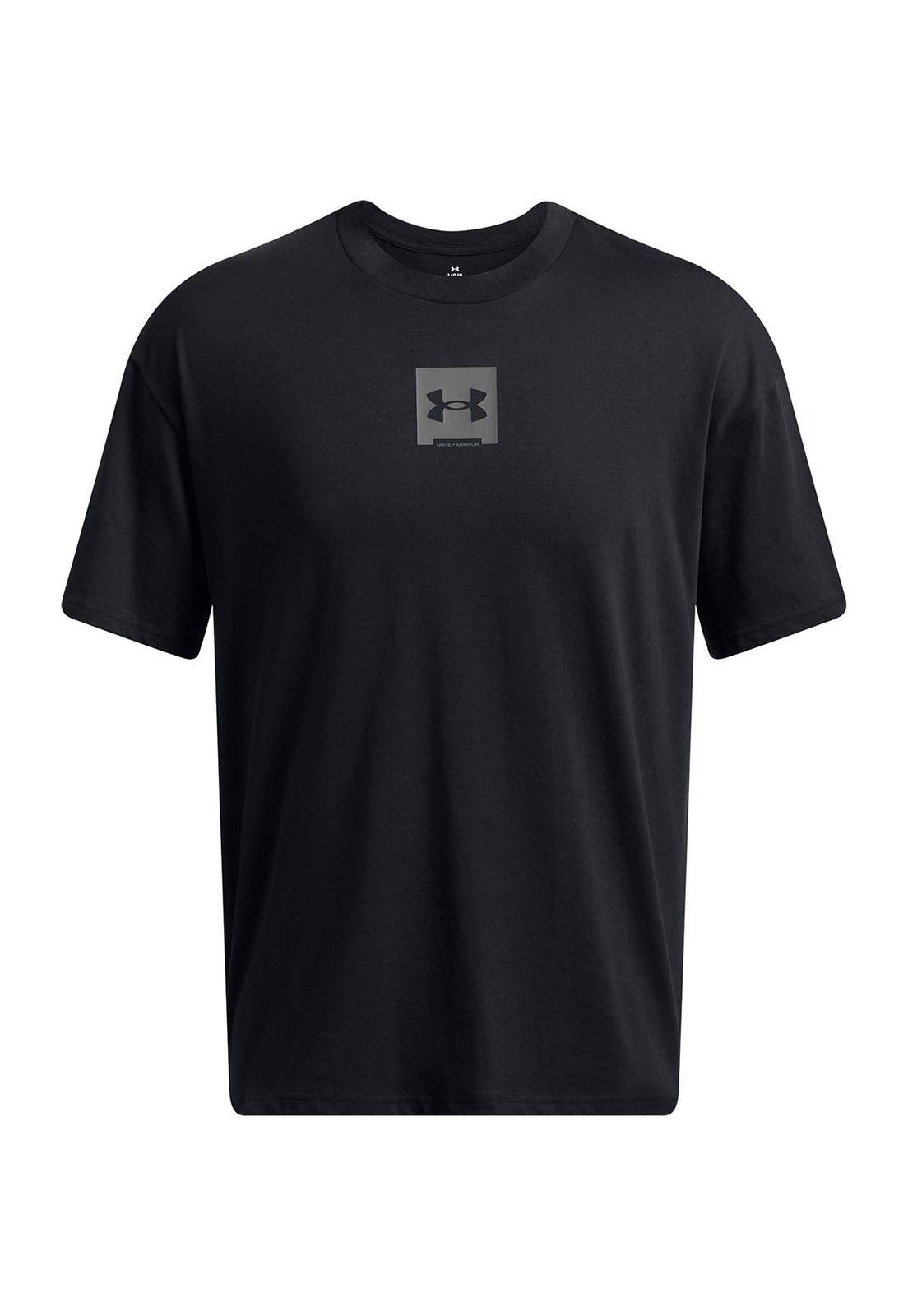 Polera Manga Corta Oversized Hombre Negro-0