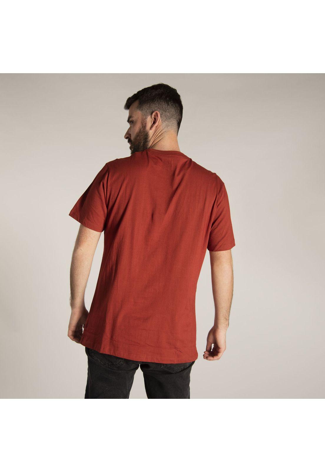 Polera M/C Hombre Slim Fit Logo Tee Café-2