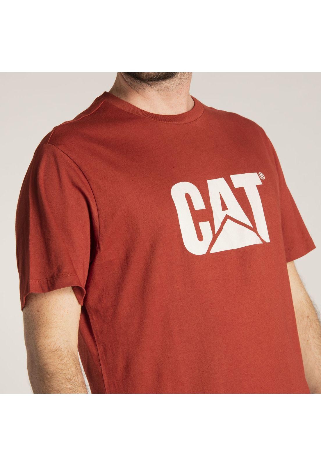 Polera M/C Hombre Slim Fit Logo Tee Café-4