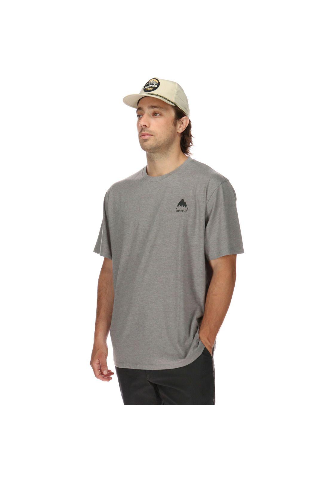 Polera M/C Chest Logo Gris-1