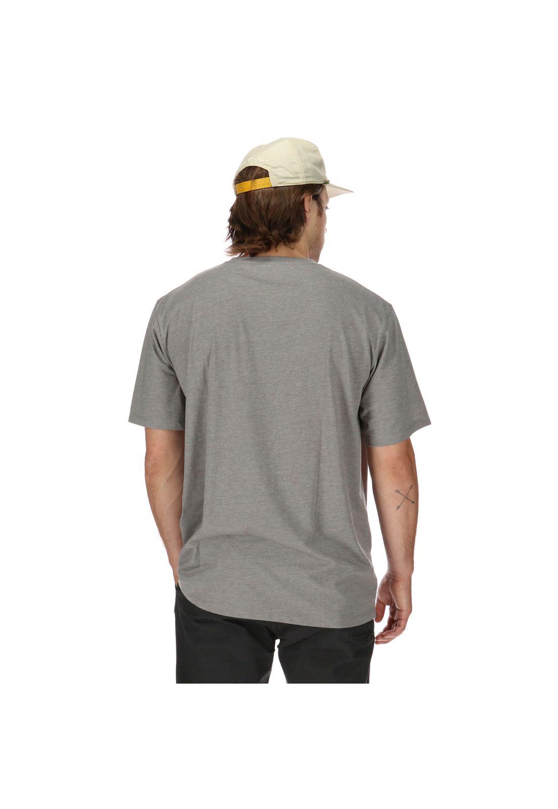 Polera M/C Chest Logo Gris-2