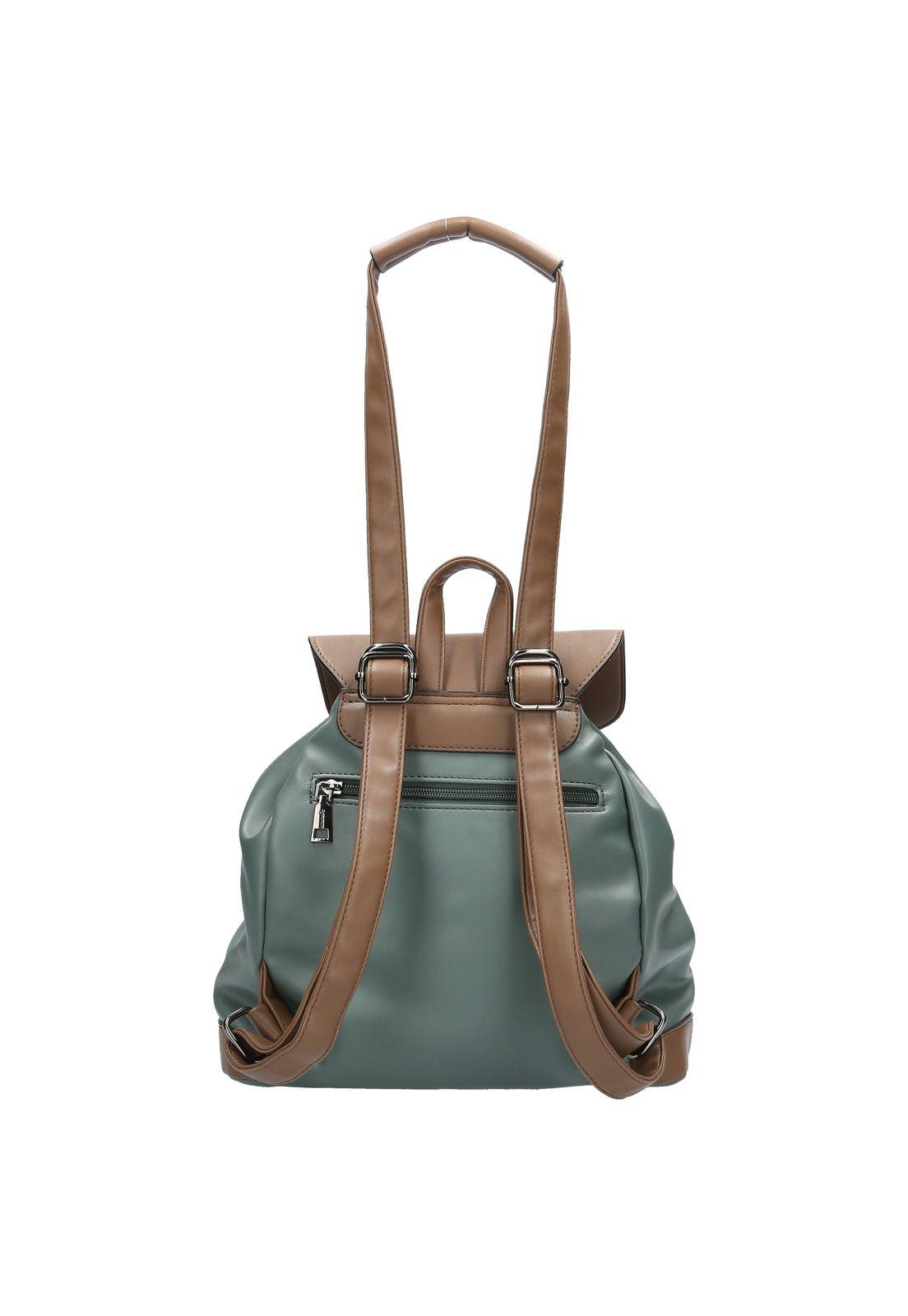 Mochila Convertible Mujer Leila Back Verde-2