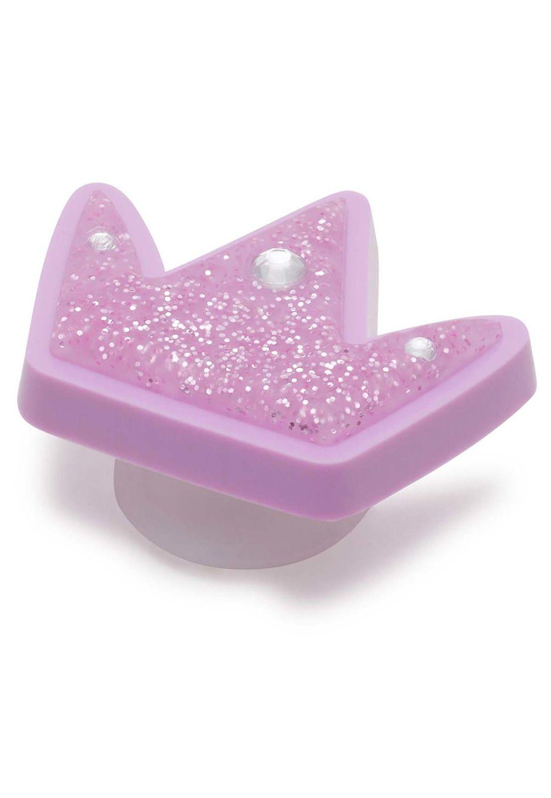 Jibbitz Pequeña Corona Rosado-2