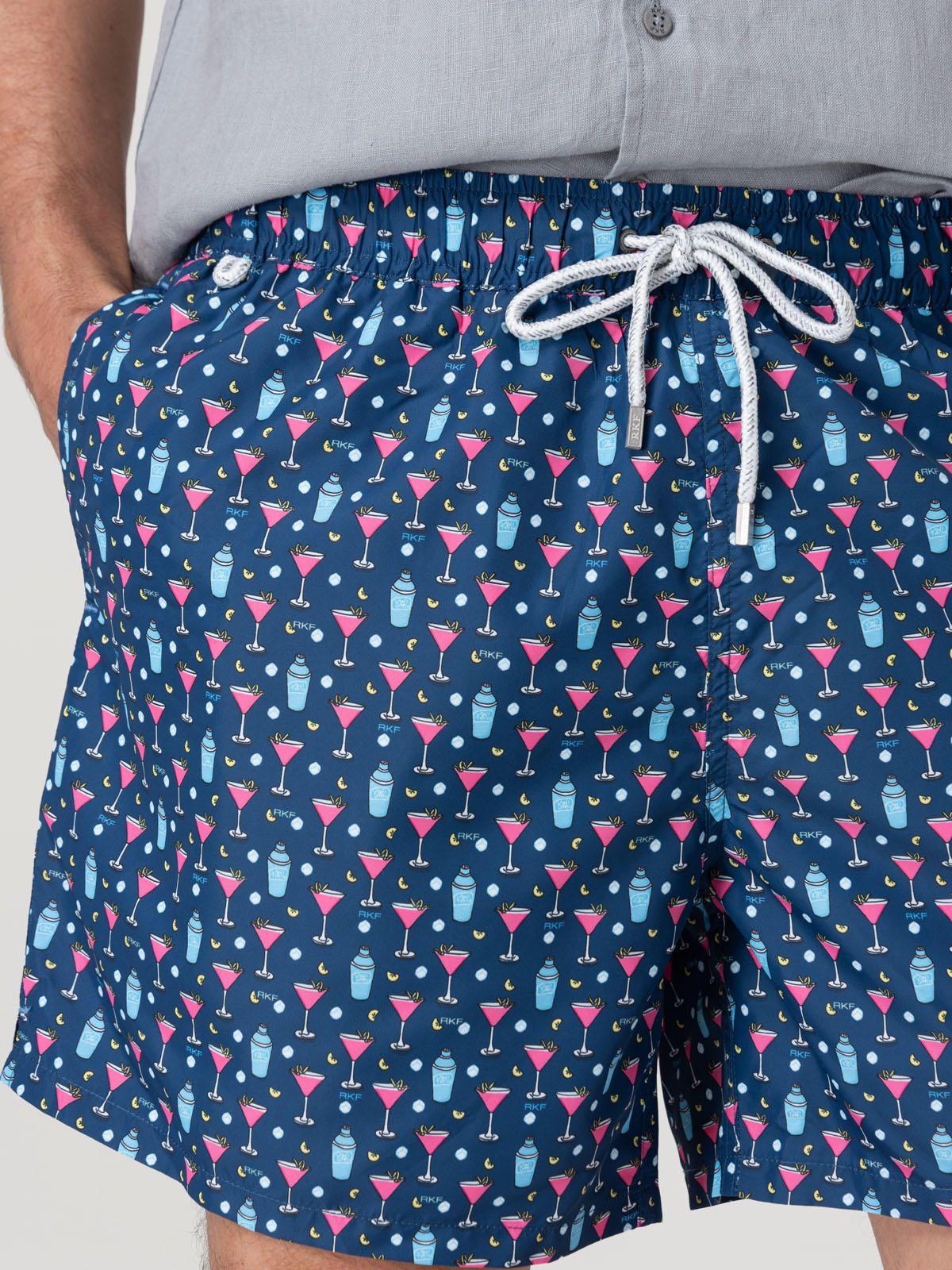 Traje De Baño Hombre Izam Azul-6