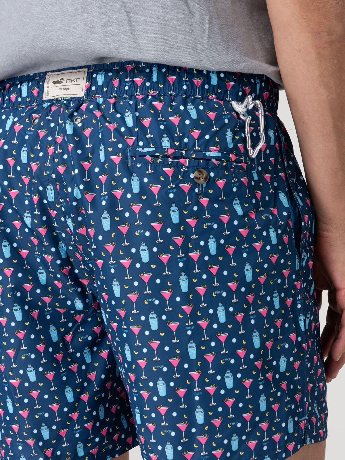 Traje De Baño Hombre Izam Azul-7