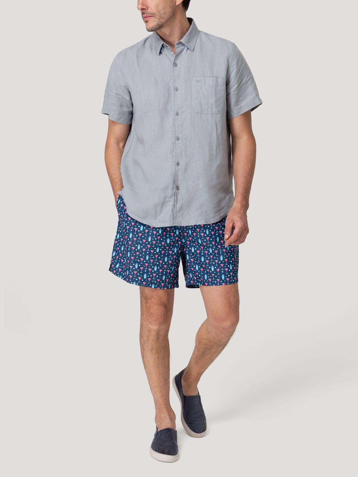 Traje De Baño Hombre Izam Azul-8