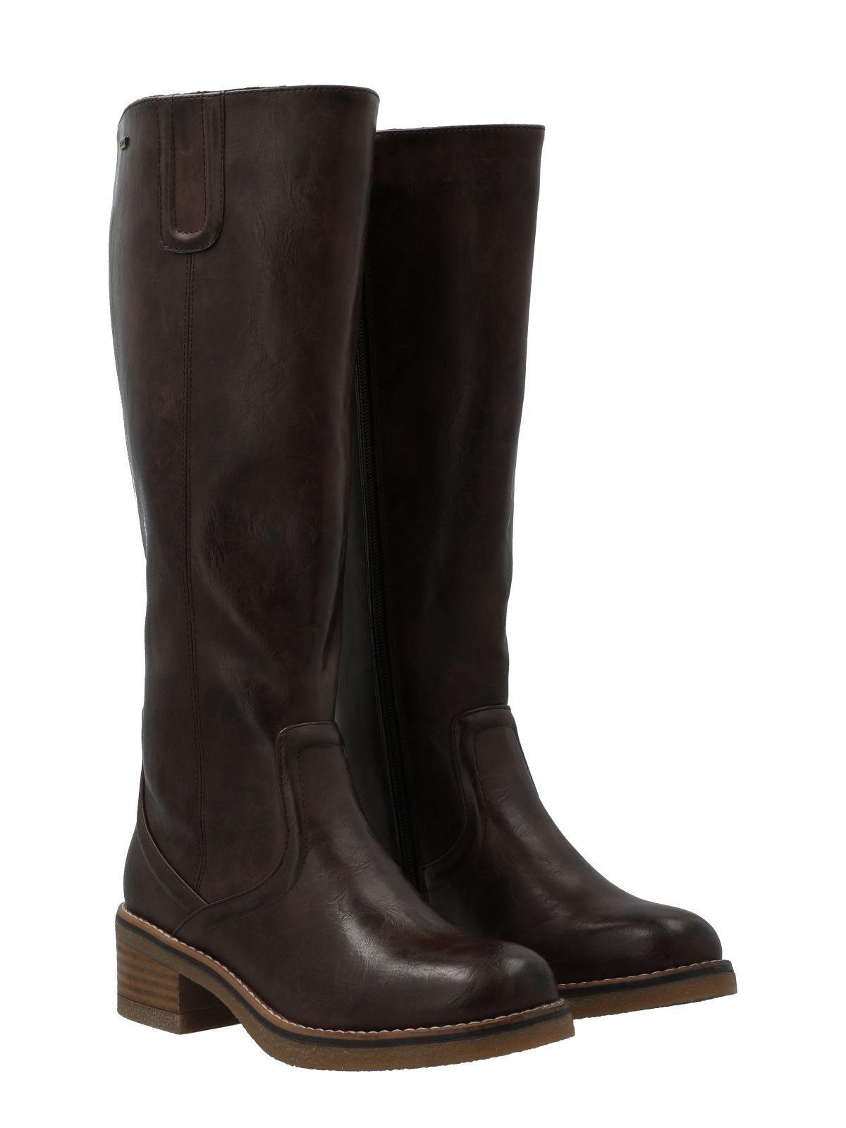 Bota Mujer Sarah Café-8