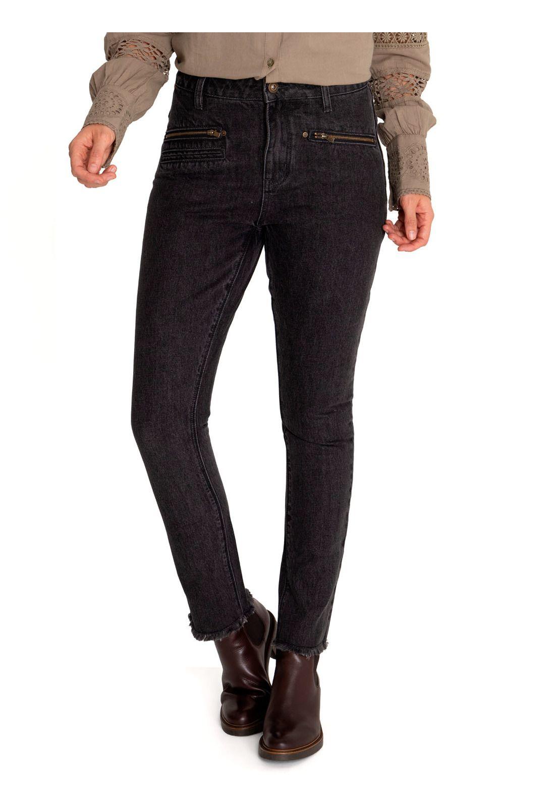 Pantalón Algodón Orgánico Mujer Leman Gris-4