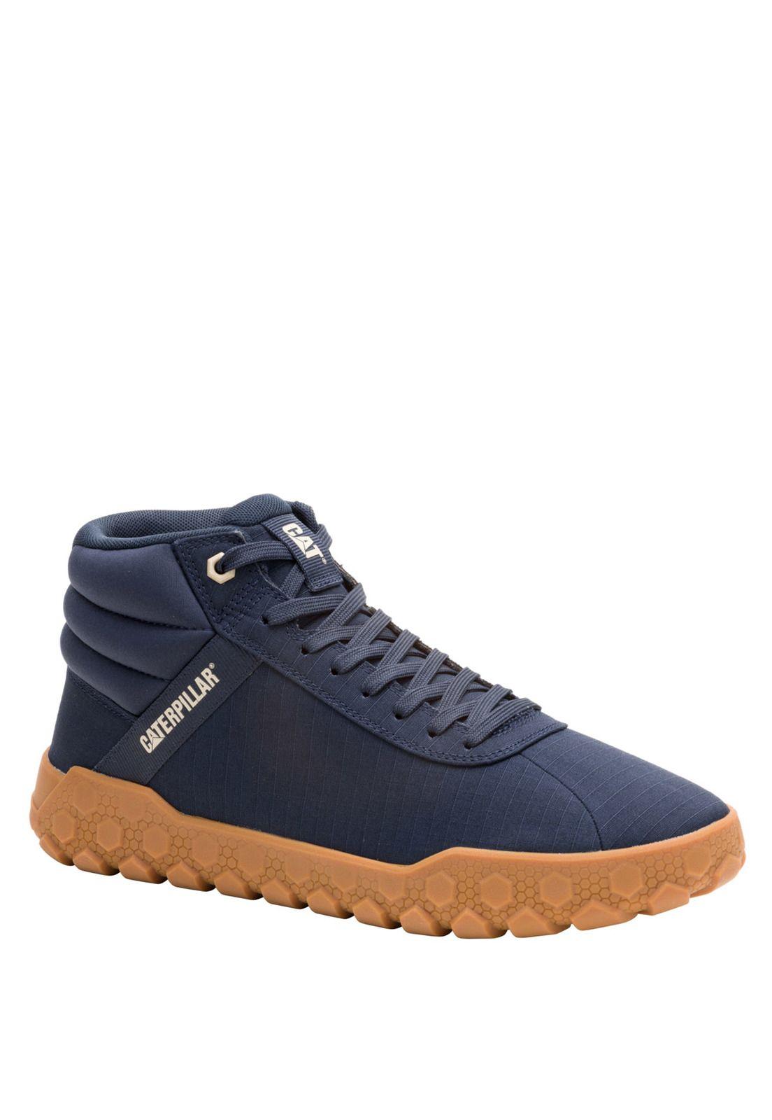 Zapatilla Con Caña Hombre Hex Plus Mid Canvas Azul-0